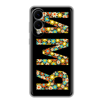 Силиконовый чехол на Samsung Galaxy S25 Edge с принтом ИМЯ