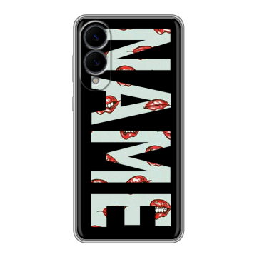 Силиконовый чехол на Samsung Galaxy S25 Edge с принтом NAME