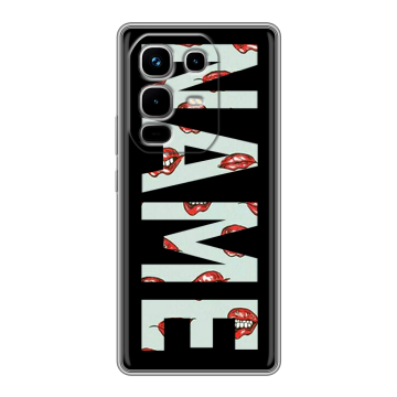 Силиконовый чехол на Infinix Note 50 4G с принтом NAME