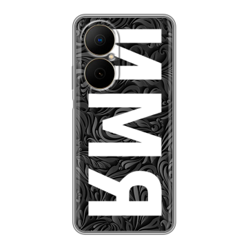 Силиконовый чехол на Huawei Nova Y73 с принтом ИМЯ