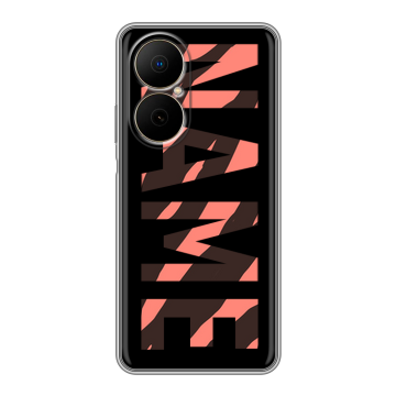 Силиконовый чехол на Huawei Nova Y73 с принтом NAME