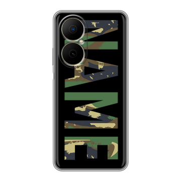Силиконовый чехол на Huawei Nova Y73 с принтом NAME