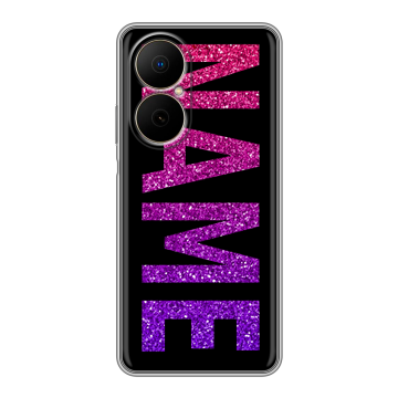 Силиконовый чехол на Huawei Nova Y73 с принтом NAME