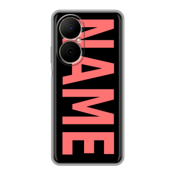 Силиконовый чехол на Huawei Nova Y73 с принтом NAME
