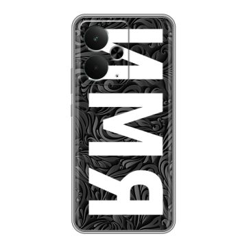 Силиконовый чехол на Realme 14 5G с принтом ИМЯ