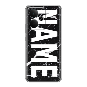 Силиконовый чехол на Realme 14 5G с принтом NAME