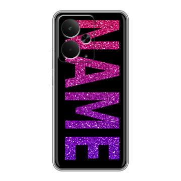 Силиконовый чехол на Realme 14 5G с принтом NAME