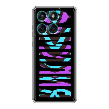 Силиконовый чехол на Motorola Edge 60 Fusion с принтом ФАМИЛИЯ