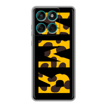 Силиконовый чехол на Motorola Edge 60 Fusion с принтом ИМЯ