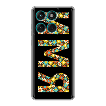 Силиконовый чехол на Motorola Edge 60 Fusion с принтом ИМЯ