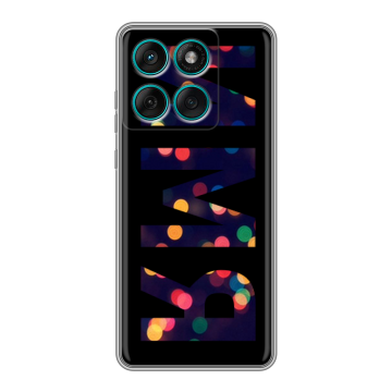 Силиконовый чехол на Motorola Edge 60 Fusion с принтом ИМЯ