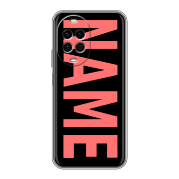 Силиконовый чехол на Huawei Nova 14 с принтом NAME