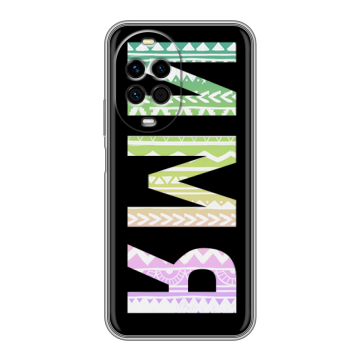 Силиконовый чехол на Huawei Nova 14 с принтом ИМЯ