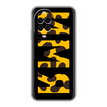 Силиконовый чехол на Huawei Nova 14 Pro с принтом ИМЯ