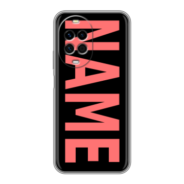 Силиконовый чехол на Huawei Nova 14 Pro с принтом NAME