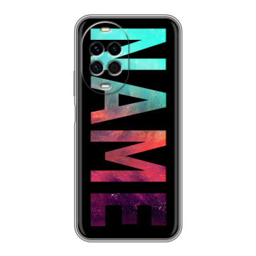 Силиконовый чехол на Huawei Nova 14 Pro с принтом NAME
