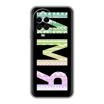 Силиконовый чехол на Huawei Nova 14 Pro с принтом ИМЯ