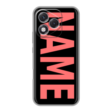 Силиконовый чехол на Honor 400 Lite с принтом NAME