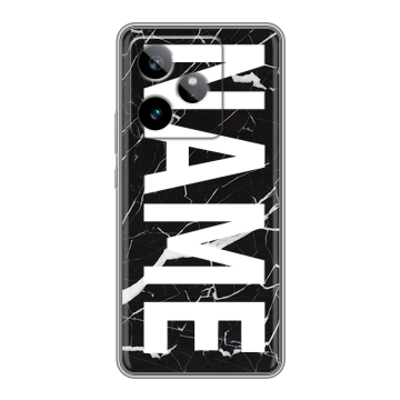 Силиконовый чехол на Realme GT 7T с принтом NAME