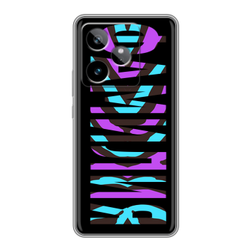 Силиконовый чехол на Realme GT 7T с принтом ФАМИЛИЯ