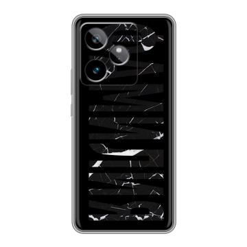 Силиконовый чехол на Realme GT 7T с принтом ФАМИЛИЯ