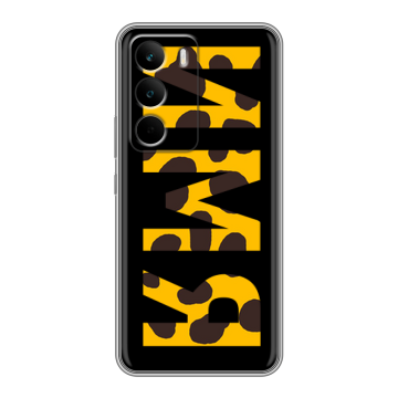 Силиконовый чехол на Realme C71 с принтом ИМЯ
