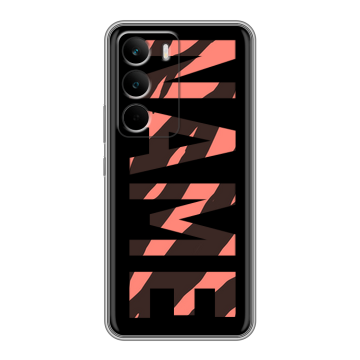 Силиконовый чехол на Realme C71 с принтом NAME