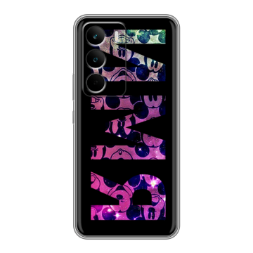 Силиконовый чехол на Realme C71 с принтом ИМЯ
