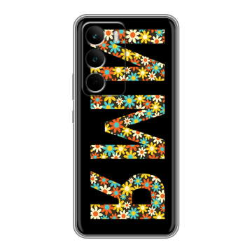 Силиконовый чехол на Realme C71 с принтом ИМЯ