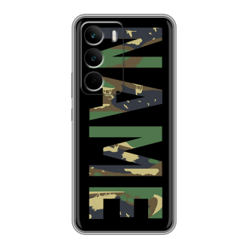 Силиконовый чехол на Realme C71 с принтом NAME