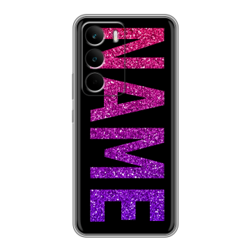 Силиконовый чехол на Realme C71 с принтом NAME