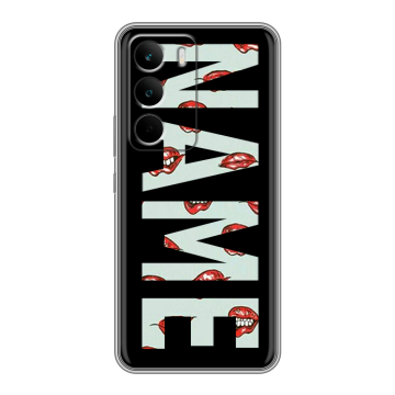 Силиконовый чехол на Realme C71 с принтом NAME