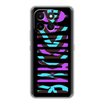 Силиконовый чехол на Honor X6C с принтом ФАМИЛИЯ