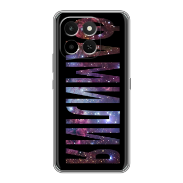 Силиконовый чехол на Honor X6C с принтом ФАМИЛИЯ