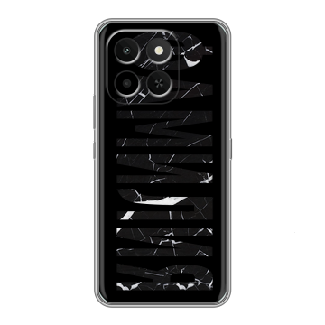 Силиконовый чехол на Honor X6C с принтом ФАМИЛИЯ