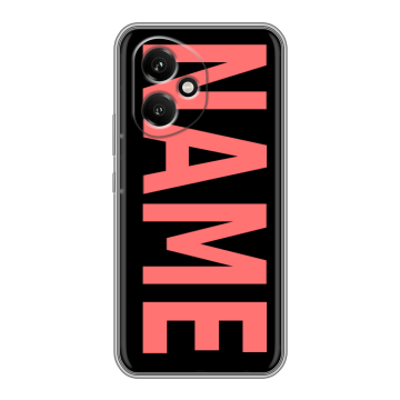 Силиконовый чехол на Honor 400 с принтом NAME