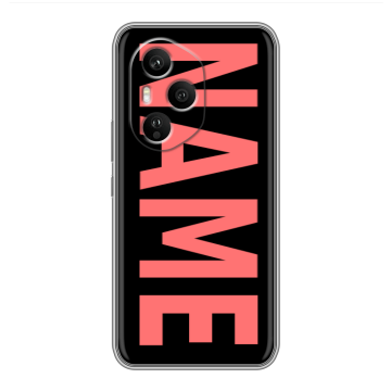 Силиконовый чехол на Honor 400 Pro с принтом NAME