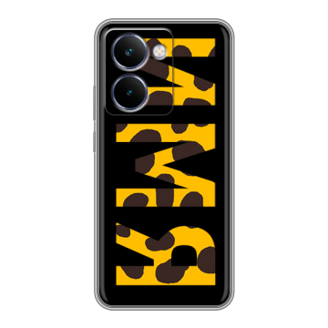 Силиконовый чехол на Realme P3 Ultra с принтом ИМЯ