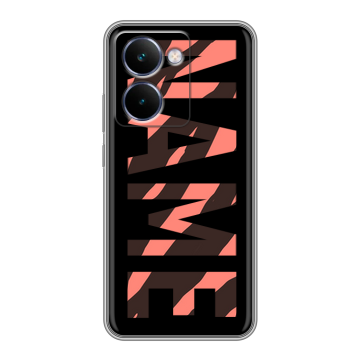 Силиконовый чехол на Realme P3 Ultra с принтом NAME