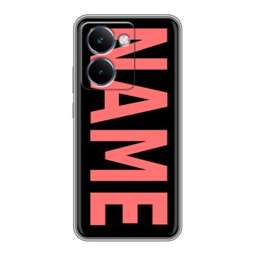 Силиконовый чехол на Realme P3 Ultra с принтом NAME