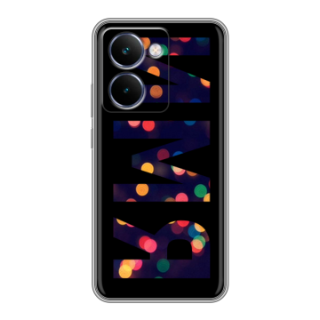Силиконовый чехол на Realme P3 Ultra с принтом ИМЯ