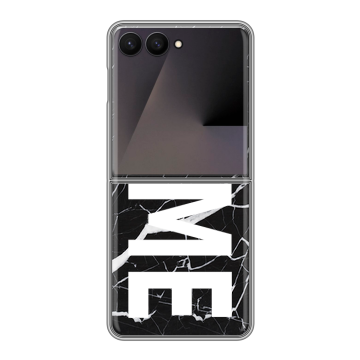 Пластиковый чехол на Samsung Galaxy Z Flip 7 с принтом NAME