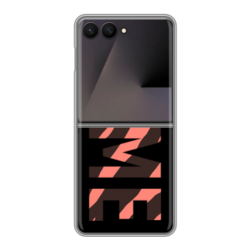 Пластиковый чехол на Samsung Galaxy Z Flip 7 с принтом NAME