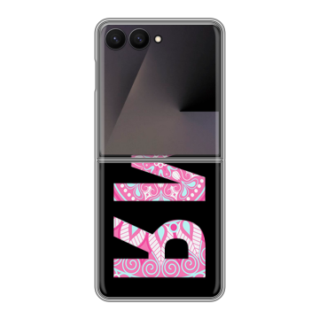 Пластиковый чехол на Samsung Galaxy Z Flip 7 с принтом ИМЯ