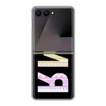 Пластиковый чехол на Samsung Galaxy Z Flip 7 с принтом ИМЯ