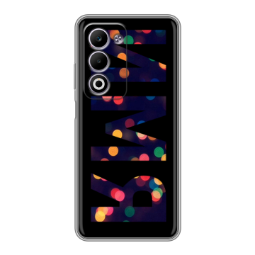 Силиконовый чехол на OPPO A5 4G с принтом ИМЯ