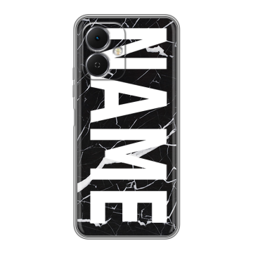Силиконовый чехол на Tecno Spark Go 2 с принтом NAME