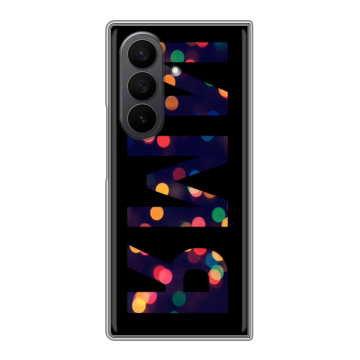 Пластиковый чехол на Samsung Galaxy Z Fold 7 с принтом ИМЯ