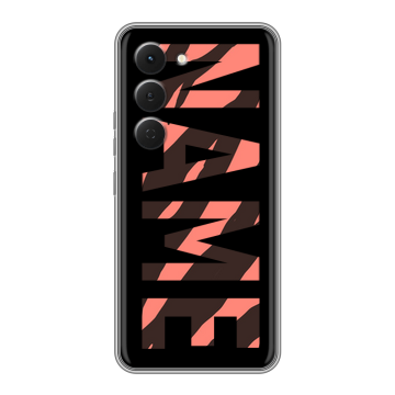 Силиконовый чехол на Tecno Spark 40 Pro с принтом NAME