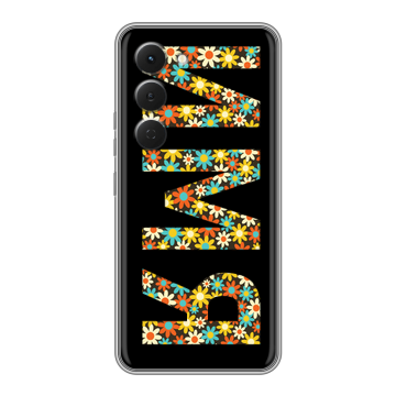 Силиконовый чехол на Tecno Spark 40 Pro с принтом ИМЯ